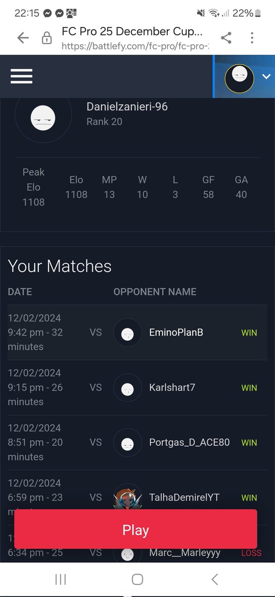 Decent few nights and scoring some nice goals 🎯

3 tight losses to x 3 players in the T20.