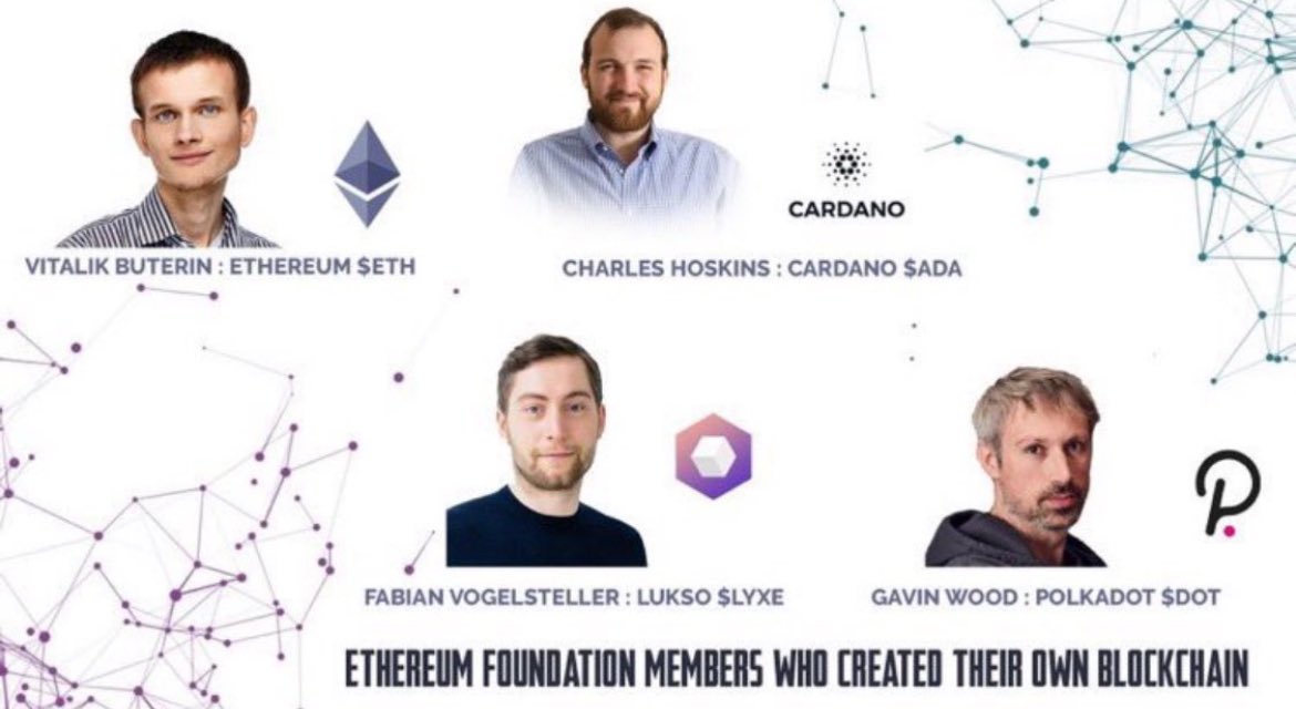 PhobosRealty's tweet image. So this picture was shared with me today, and it kind of blew my mind. 

Vitalik Ethereum $ETH 434 B

Grifter Cardano $ADA 42 B

Fabian LUKSO $LYX 104 M

Gavin Polkadot $DOT 14.8 B