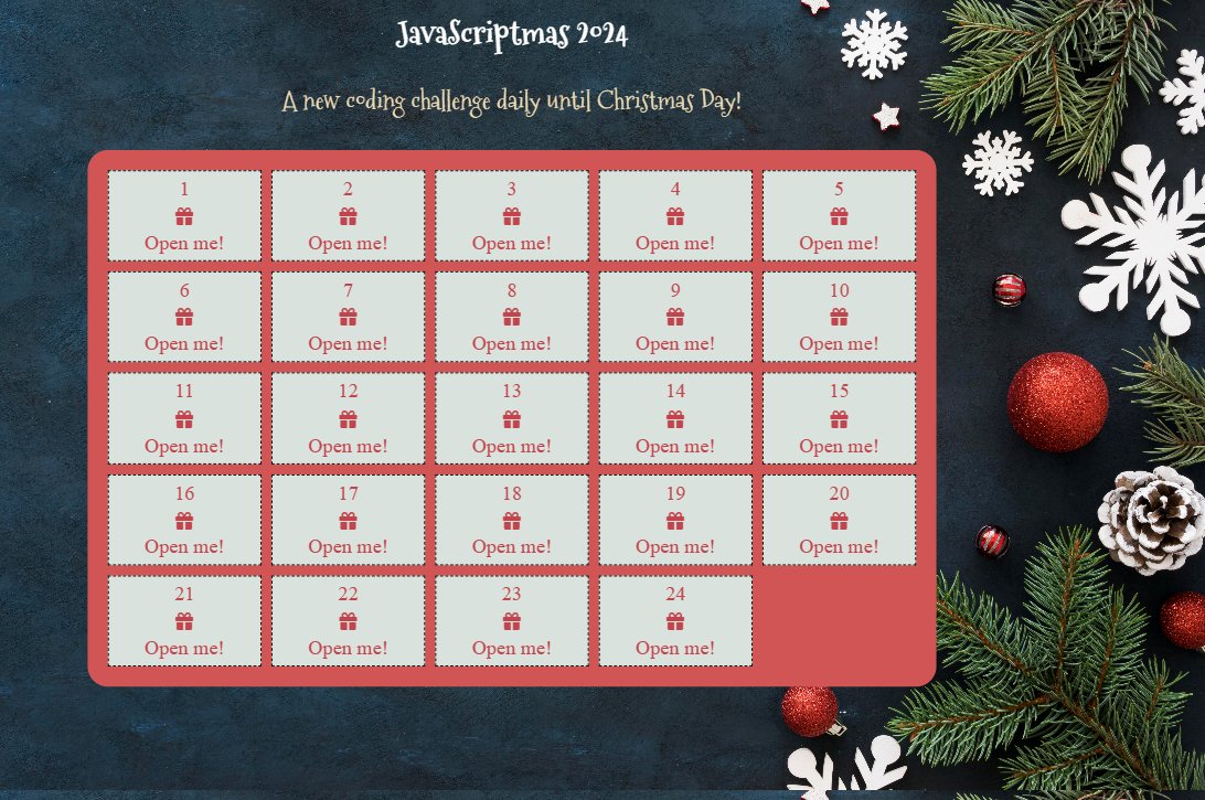 Greetings!

#Day 02 #JavaScriptmas challenge ✅

Link 👉 
scrimba.com/exercise-s0f6n…

Styled it well. What do you think? 😊
