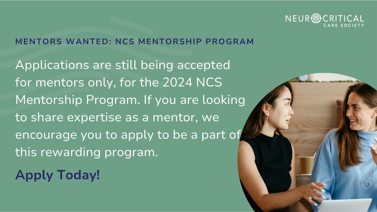 Due to interest in the NCS Mentorship Program, there are mentees who need to be matched with mentors! Apply today to serve as a mentor &amp; participate in the rewarding experience of contributing to a young professional's career development. Apply now: ow.ly/aRff50U0Sz7