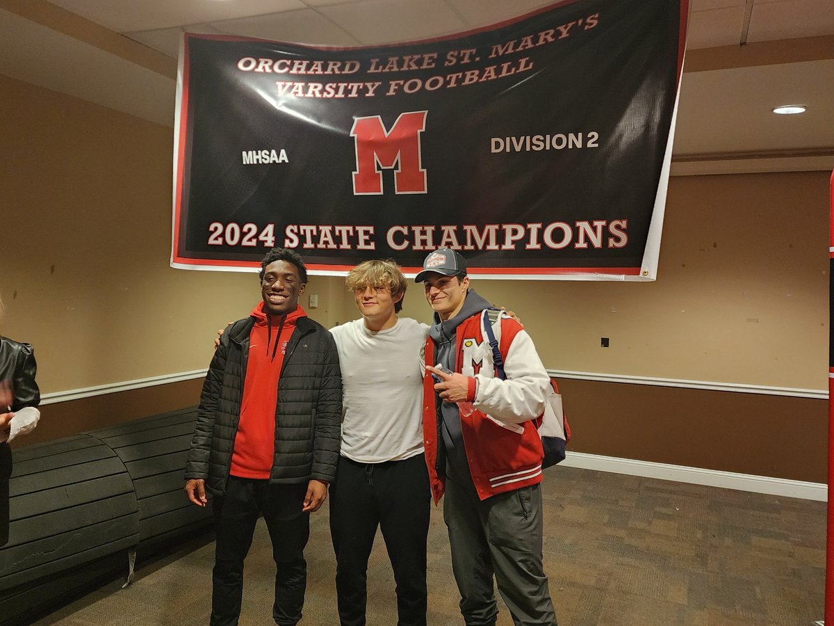 Rick Fresquez (@rickfresqu67886) on Twitter photo It was awesome to see (3) of my former players (one of them my son) win the MI Division 2 State football championship. Congratulations young men!
<a href="/fresquez_ryan07/">Ryan Fresquez</a> <a href="/Chris_Coates22/">Chris Coates DB/ATH</a> <a href="/Chris_dettore11/">Christopher Dettore</a>
Thank you to all the OLSM coaches for taking them to the next level.
<a href="/OLSMFootball/">OLSM Football</a> It was awesome to see (3) of my former players (one of them my son) win the MI Division 2 State football championship. Congratulations young men!
<a href="/fresquez_ryan07/">Ryan Fresquez</a> <a href="/Chris_Coates22/">Chris Coates DB/ATH</a> <a href="/Chris_dettore11/">Christopher Dettore</a>
Thank you to all the OLSM coaches for taking them to the next level.
<a href="/OLSMFootball/">OLSM Football</a>