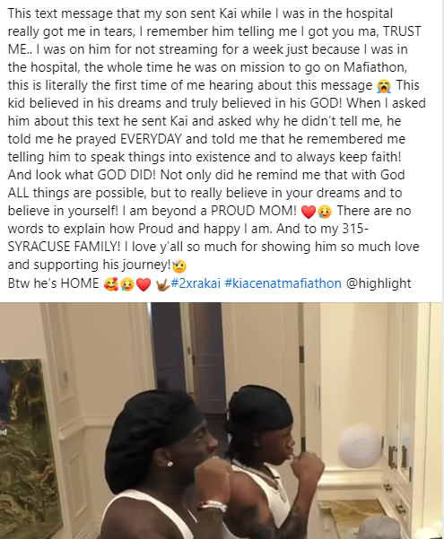 Rakai's Mom Posted This On Facebook 🥲❤️‍🔥
This is so heartwarming 💖