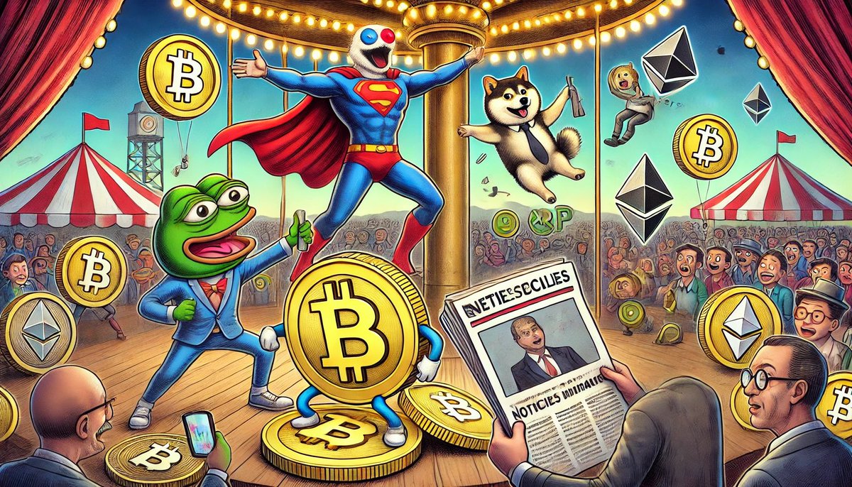 ShuriecOfficial's tweet image. 🎪 El show de las criptos lo lidera XRP!
Mientras PEPE baila y Dogecoin vuela, XRP brilla como la estrella principal 💎🎭.

💬 ¿XRP será el héroe del mercado o parte del circo?

#XRP #Criptomonedas #HumorCripto