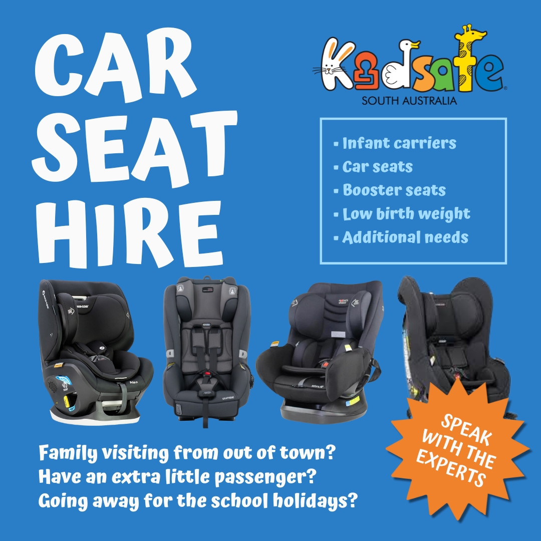 KidsafeSA's tweet photo. Kidsafe SA hires and sells a wide range of child restraints to suit any family and their travel needs.
With individualised, professional, and unbiased advice we can help you to travel safely these Holidays.

To book an appointment with our expert team please call (08) 7089 8554 https://t.co/nuA8uGjlJd