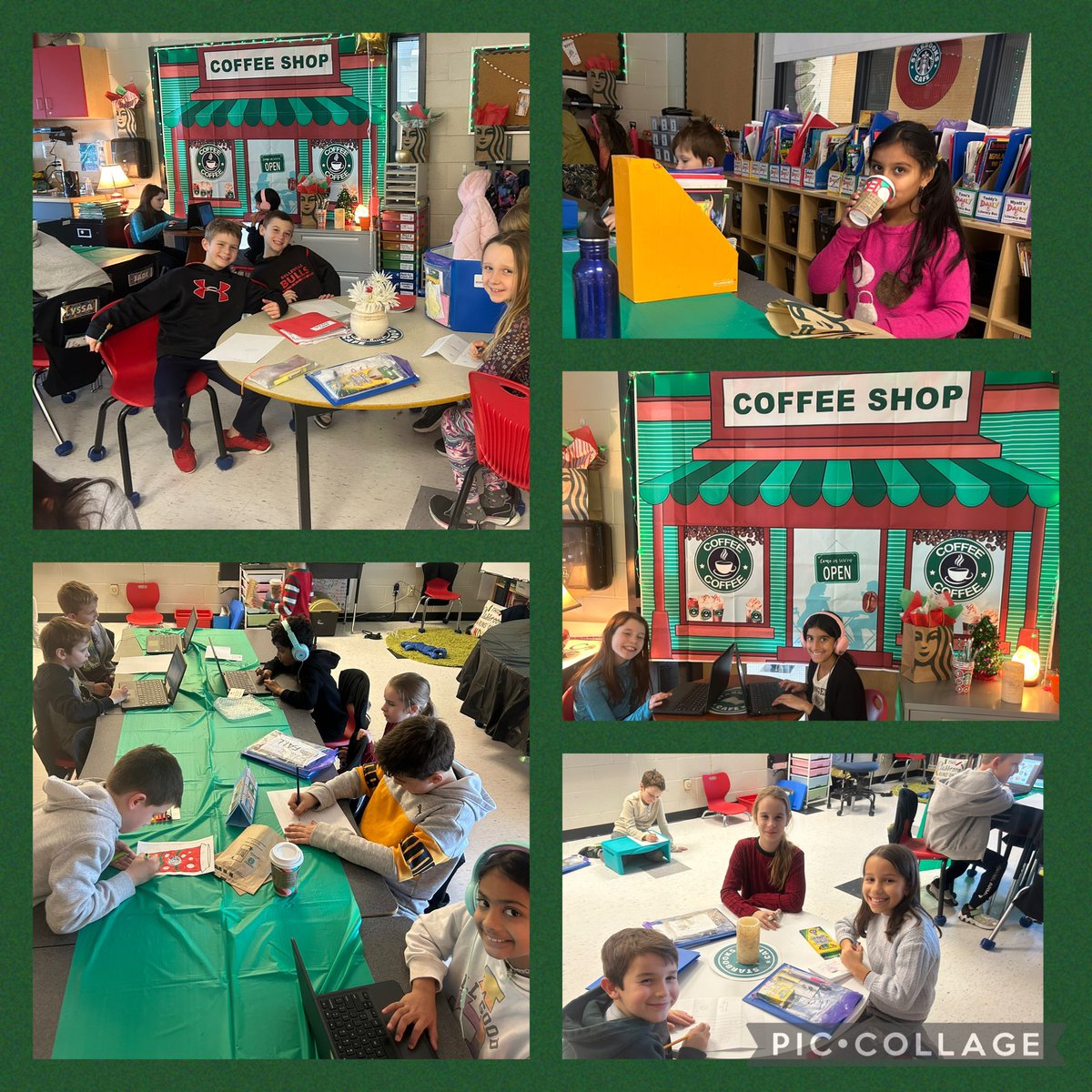 Today I got to spend my lunch at ….. Starbook’s Cafe! What a wonderful partnership with Starbucks! 
Thank you to <a href="/HarmonyHPEDSB/">HarmonyPublicSchool</a> Mrs.Sakelli’s class for inviting me! 
Loved seeing the engagement in the learning! ❤️
#webelonghere
#communitypartners 
#thisismeinhpe