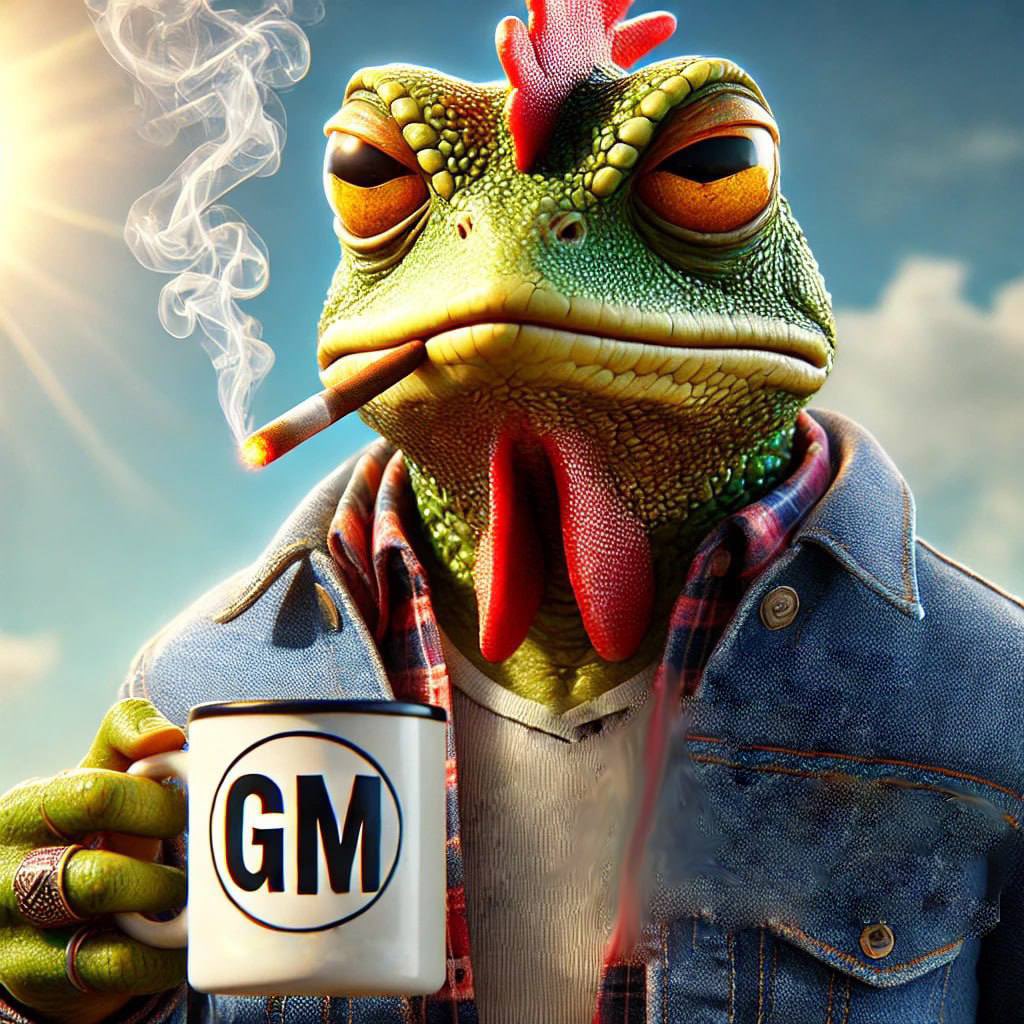 BLESSED SMOKING CHICKEN FROG tweet media