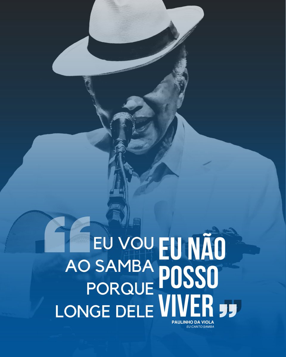 PaulinhoDaViola's tweet image. “Há muito tempo eu escuto esse papo furado // Dizendo que o samba acabou // Só se foi quando o dia clareou…”

Hoje, no Dia Nacional do Samba, celebremos a nossa cultura, a grandeza do nosso samba!

📸: Ivano Bellino

#eucantosamba #dianacionaldosamba