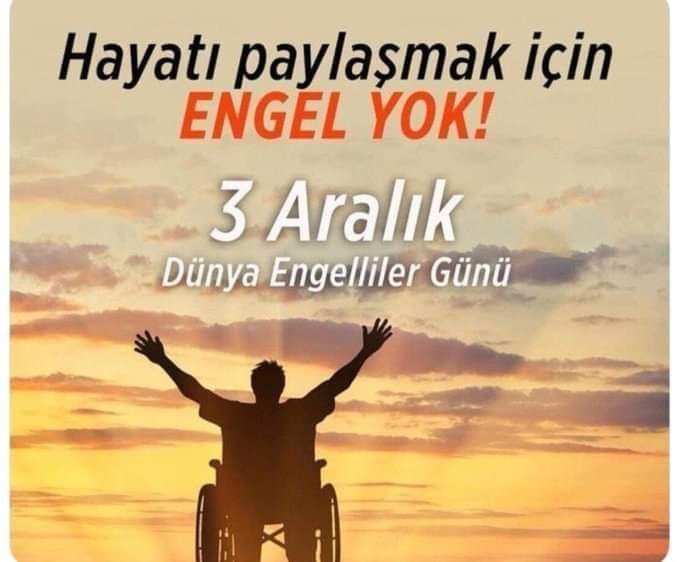 "Engel bedende değil, empati kuramayan zihinlerdedir."

#3AralıkDünyaEngellilerGünü