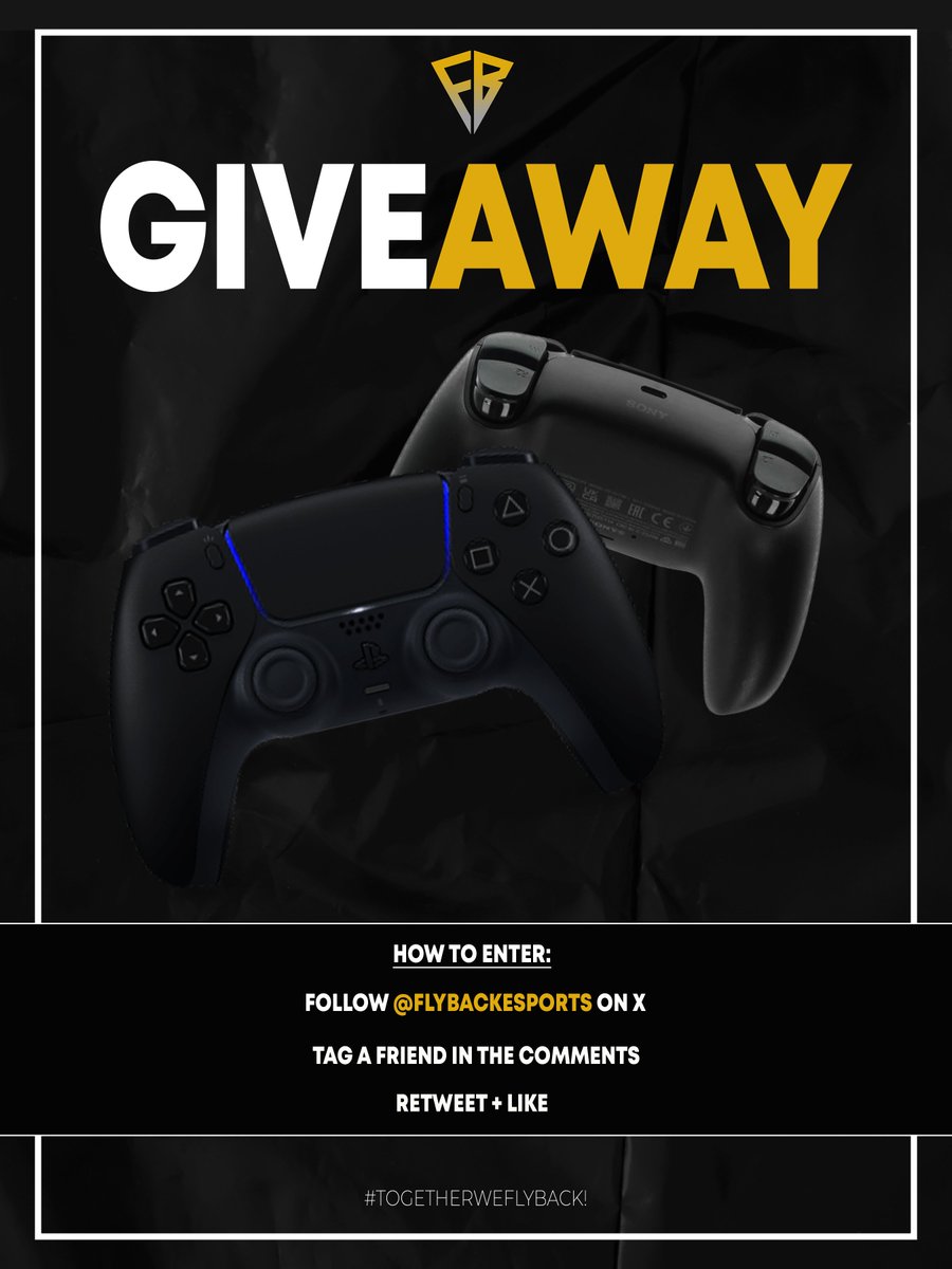 GIVEAWAY!!📢

This week you can win a Sony PlayStation 5 DualSense Wireless Controller in Midnight Black. Resolution on December 15th, 2024.

Conditions of participation below. 🎮⬇️

#togetherweflyback