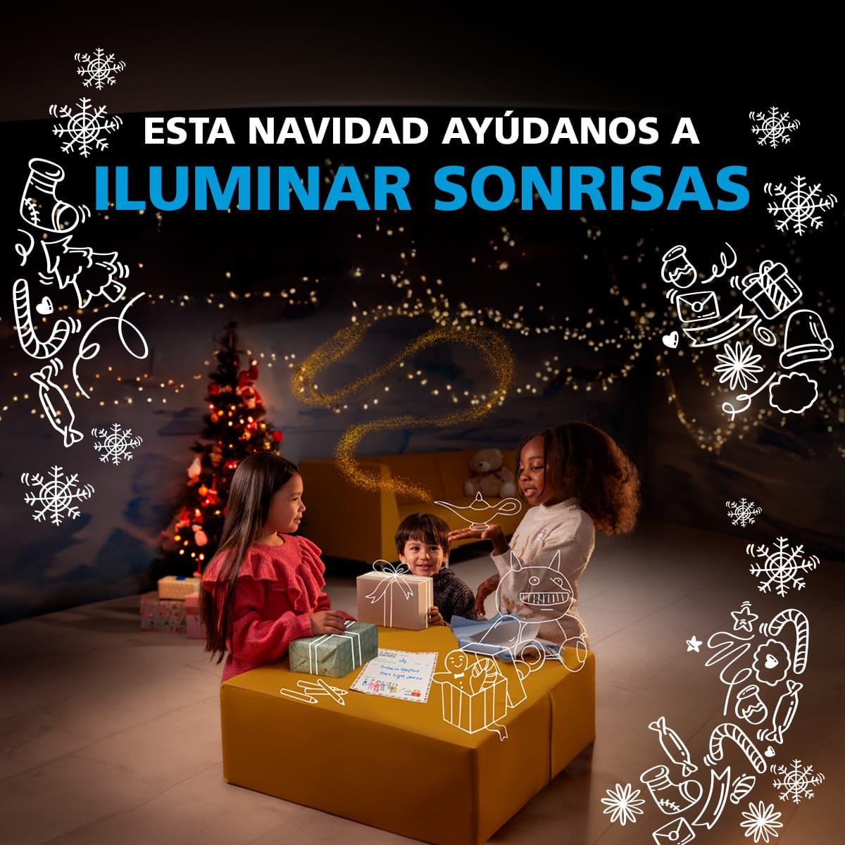 Ayuda a hacer realidad el sueño de un niño.  Acércate a una oficina de <a href="/caixabank/">CaixaBank</a> y ellos te indicaran cómo. Gracias
