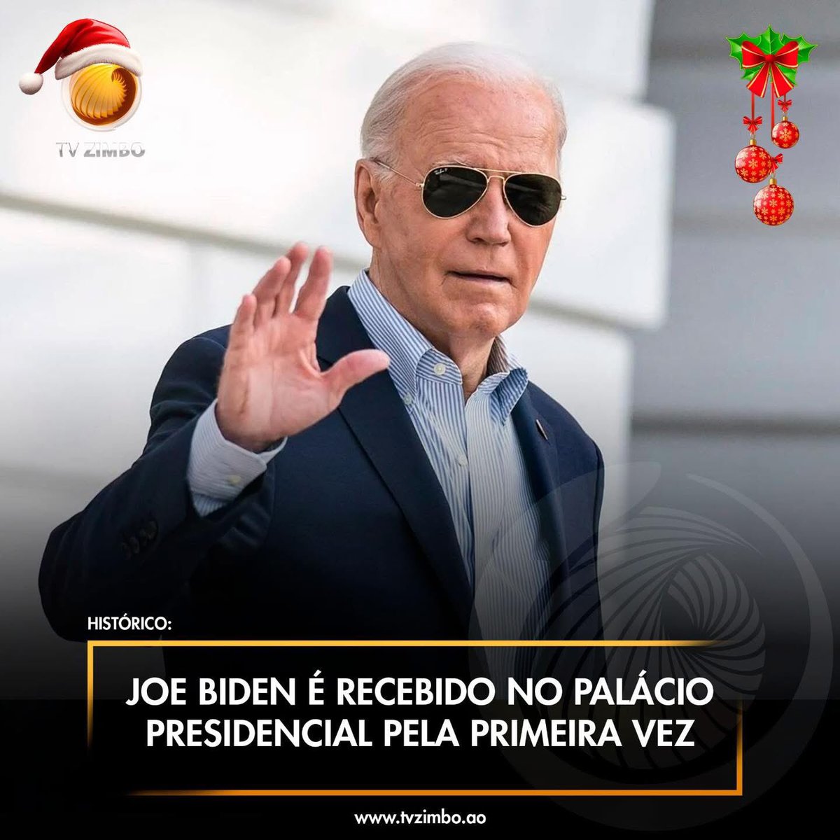 Histórico:

Joe Biden é recebido no Palácio Presidencial pela primeira vez

O Presidente dos Estados Unidos, Joe Biden, após a sua chegada hoje, segunda-feira, será oficialmente recebido amanhã, pelo pr. João Lourenço <a href="/Angolans/">Angolans 🇦🇴</a>