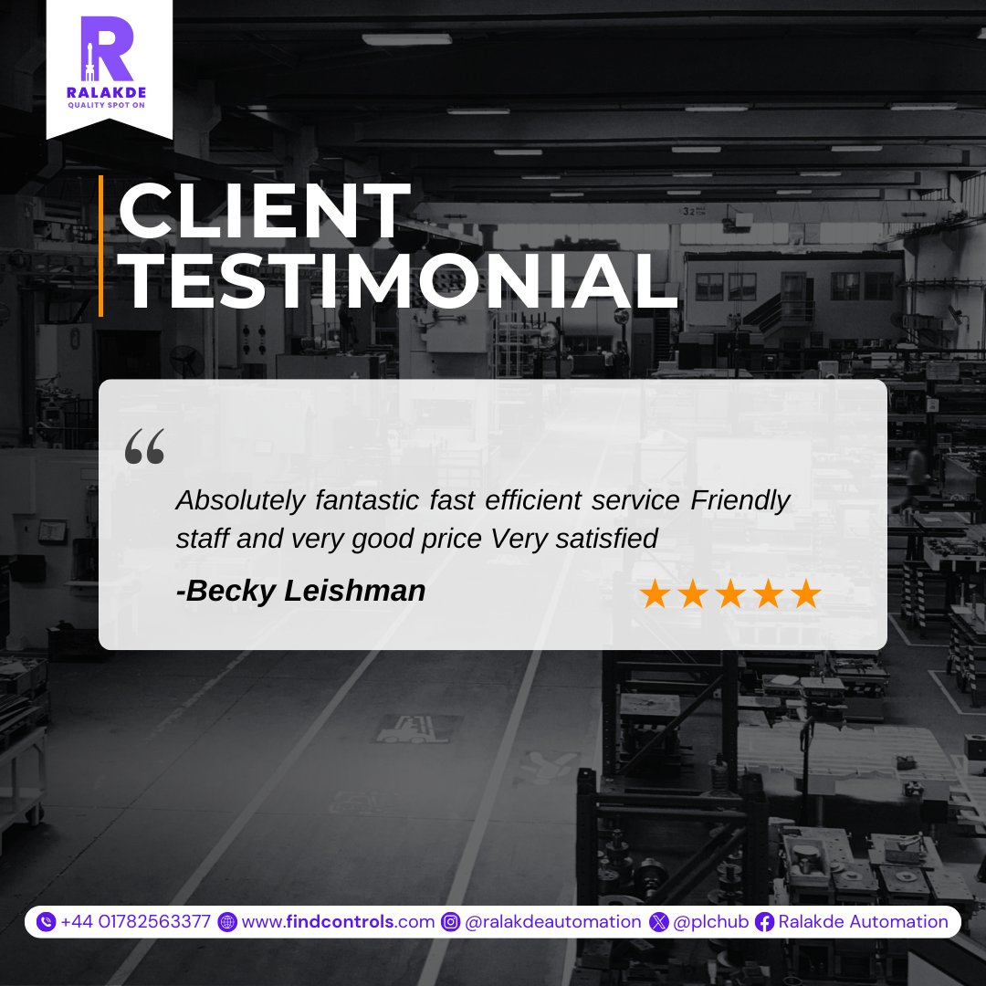 plchub's tweet image. Fast, efficient, and friendly service. That's the Ralakde Automation way. Need automation solutions? Contact us today! #industrialautomation #sparepart #automationparts #automation #automationsystems #ralakdeautomation