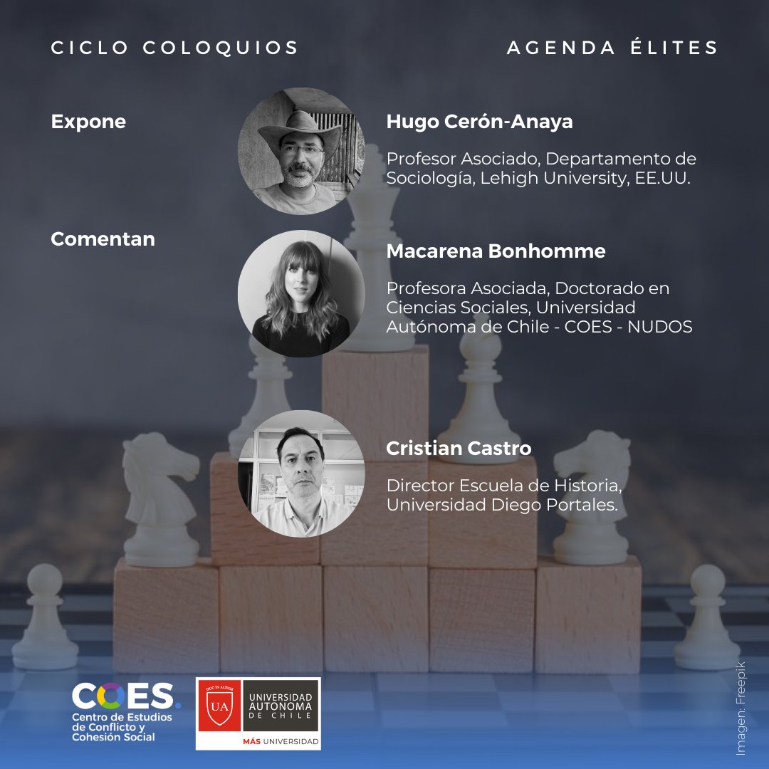 📢 ¡Atención! Tenemos nueva fecha para el coloquio "El privilegio en juego: Élites y blanquitud en México".

📅10 de diciembre
🕥15:30 hrs.
📍 Lugar: Sala de Postgrado, Av. Pedro de Valdivia 641, Providencia.

¡Te esperamos!

<a href="/autonomadechile/">Universidad Autónoma de Chile</a> 

docs.google.com/forms/d/e/1FAI…