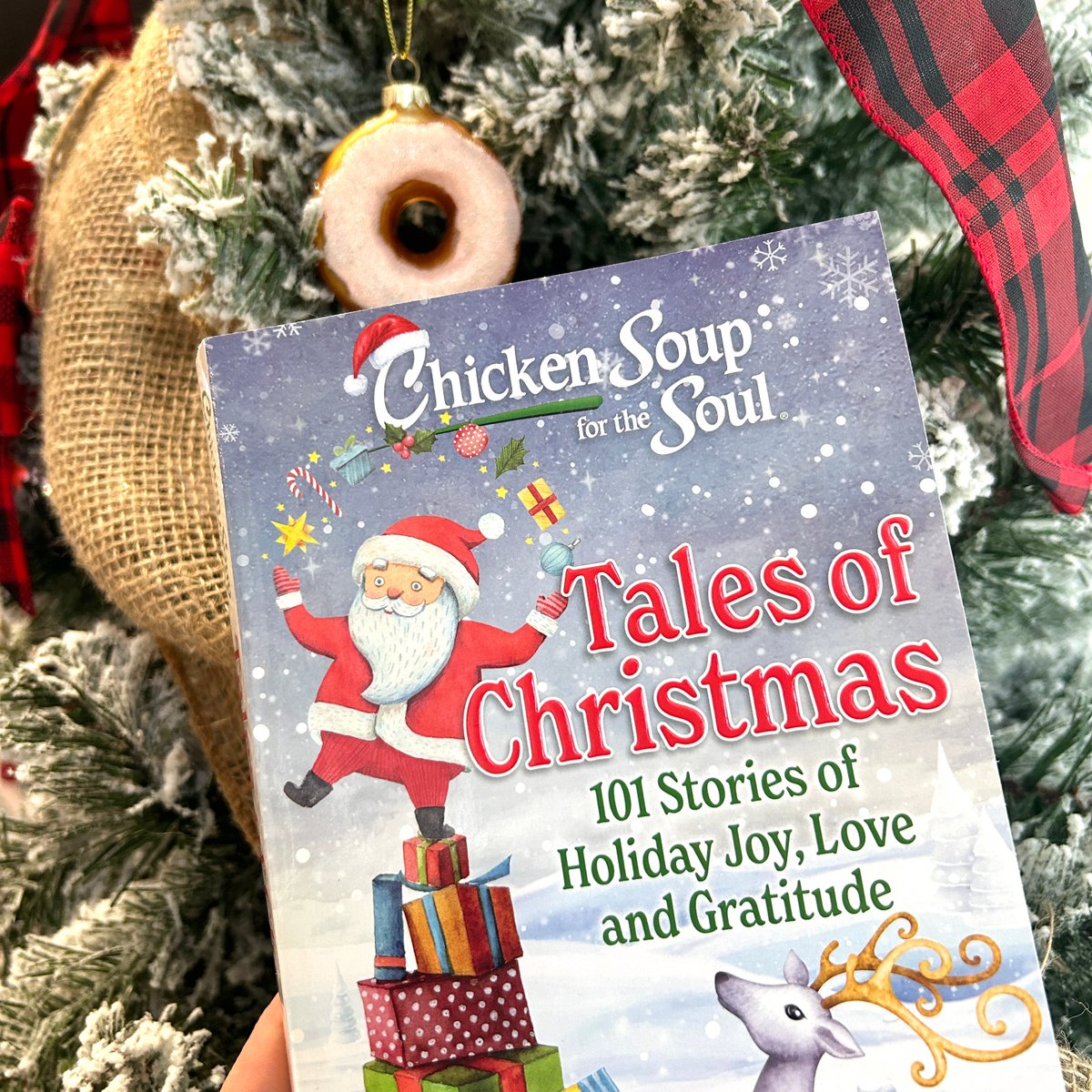 Chicken Soup for the Soul: Tales of Christmas is the perfect read by the glow of your Christmas tree. Plus, royalties support <a href="/ToysForTots_USA/">Toys for Tots</a>, spreading holiday joy to kids in need! bit.ly/3Xx3ihb