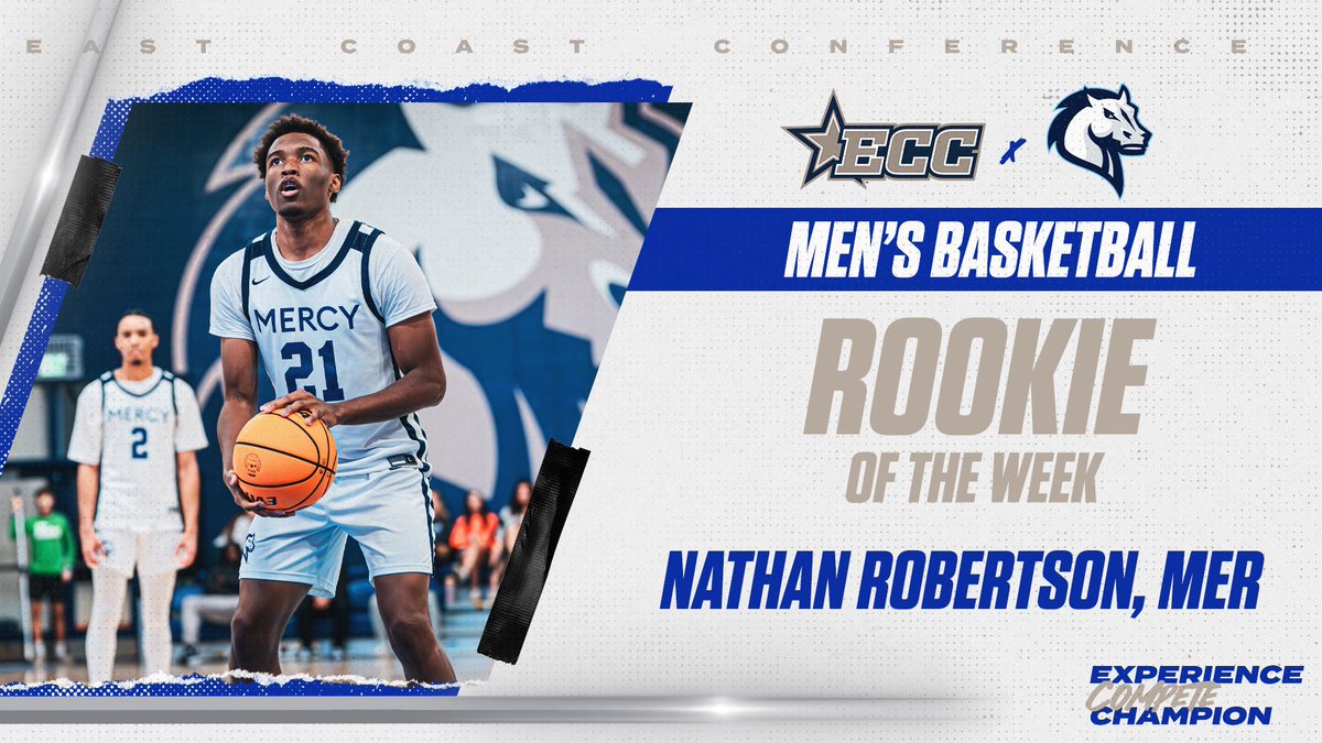 🏀 | 𝐄𝐂𝐂 𝐌𝐄𝐍’𝐒 𝐁𝐀𝐒𝐊𝐄𝐓𝐁𝐀𝐋𝐋 𝐖𝐄𝐄𝐊𝐋𝐘 𝐑𝐄𝐏𝐎𝐑𝐓 | Wk 4

Player of the Week - Benjamin Bill, <a href="/DaemenAthletics/">Daemen Wildcats</a> 

Defensive Player of the Week - Arnardo Camacho, <a href="/RobertsRedhawks/">Roberts Redhawks</a> 

Rookie of the Week - Nathan Robertson, <a href="/MercyMavericks/">Mercy Mavericks</a> 

🔗 -