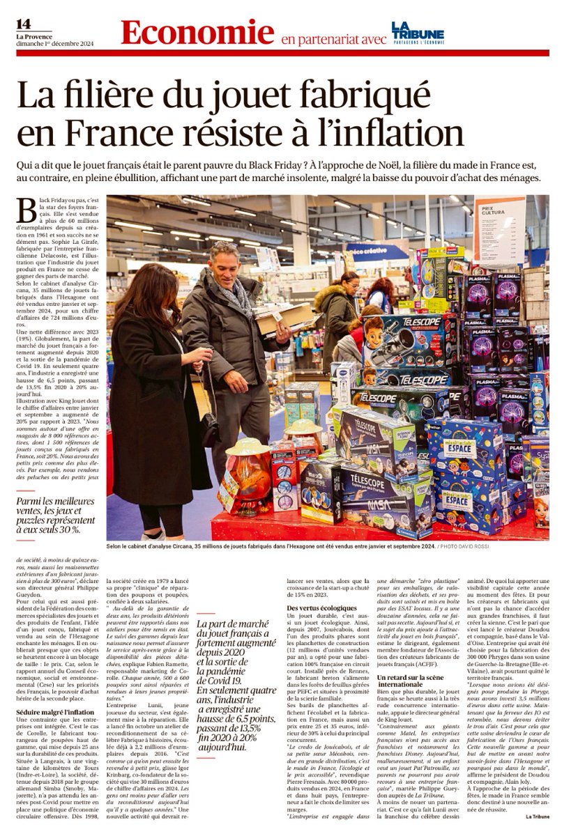 WAcfjf's tweet photo. La filière du jouet fabriqué en France résiste à l'inflation. Lire l'article : https://t.co/eb3YxCD7JB https://t.co/MMcAFcgarK