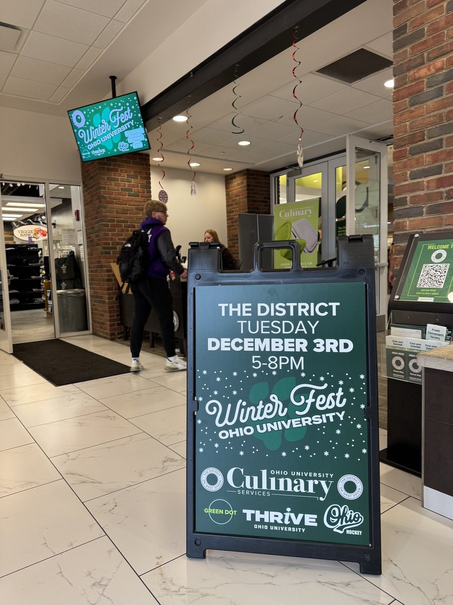 🎉 Tomorrow is the day! 🎉

Join us for Winter Fest at The District
📅 Tuesday, December 3rd
⏰ 5–8 PM
Don’t miss the fun—see you there! #winterfest2024❄️🎉 #ohioeats #ohiofood #athensohio #ohiouniversity