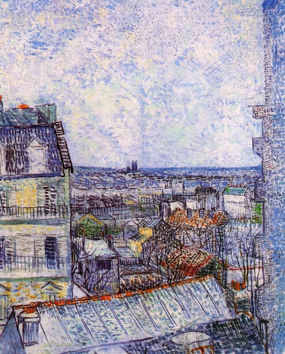 Vincent van Gogh
Vista desde la habitación de Vincent en la Rue Lepic, 1887