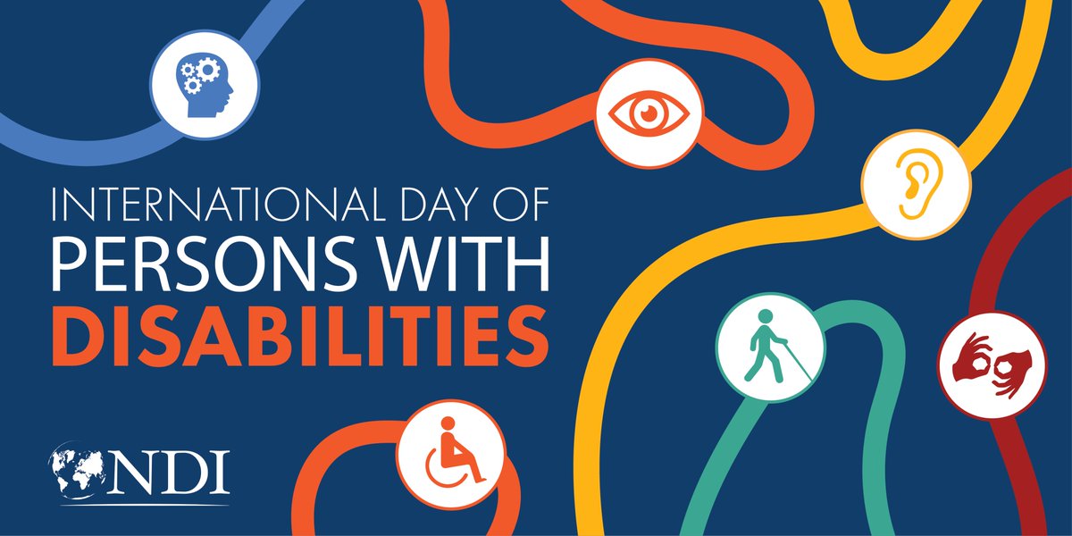 🌎<a href="/NDI/">National Democratic Institute</a> joins disability activists around the globe in commemorating International Day of Persons with Disabilities/#IDPD2024. Today and every day, we re-commit to elevating disability leadership to advance inclusive democracy. #DisabilityDay