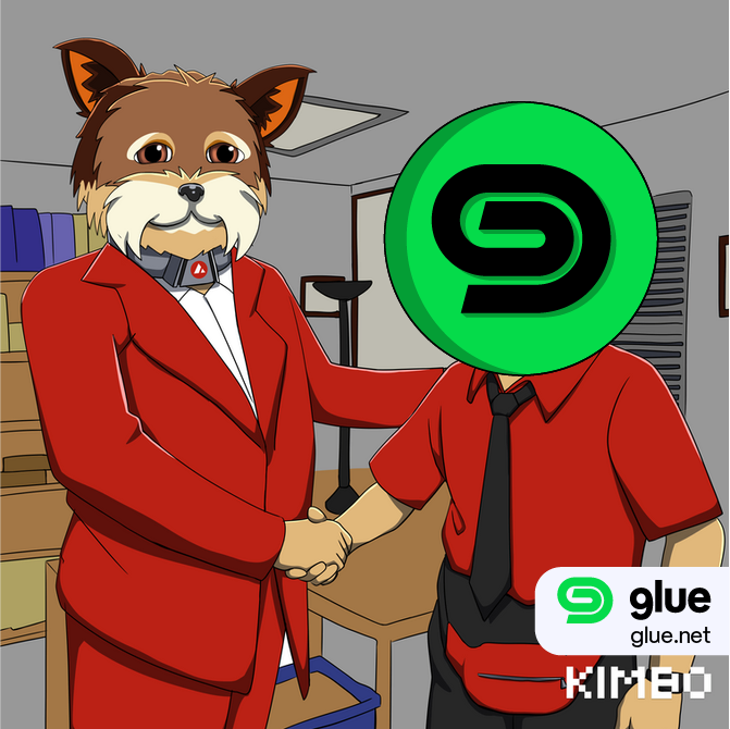 GlueNet's tweet photo. New partnership alert!

We’re teaming up with the goodest doggo, @KimboAvax, to bring more meme-based fun to our ecosystem!

This @Avax pupper has a new home on Glue. 

We have more announcements coming up so turn on those notifications! https://t.co/AjDqRjZAEd