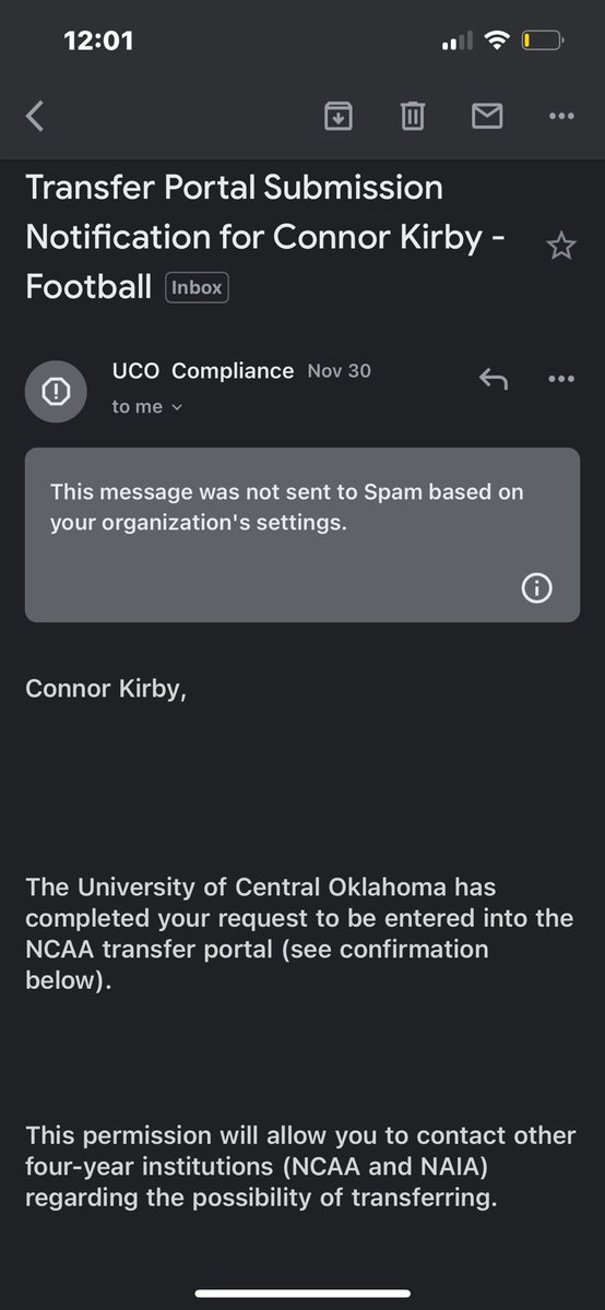 connorwkirby's tweet photo. Officially in the transfer portal with 3 year of eligibility https://t.co/MruqAv4DwM