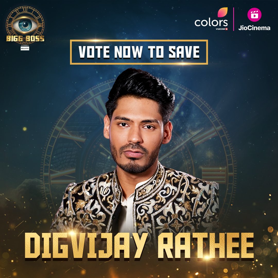 BiggBoss24x7's tweet photo. #BiggBoss18 Elimination Week'9

🔁 RP &amp; ♥️ Like if you're voting for #DigvijayRathee

Voting Lines Open Till Thursday 10AM 

#BiggBoss #BB18 @BB24x7_ https://t.co/up6b49IO18