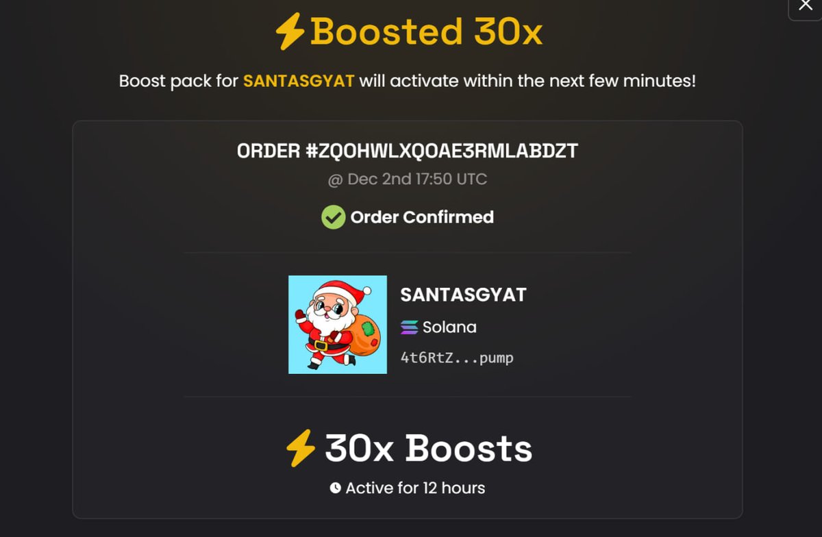 SANTASGYAT's tweet image. $SANTASGYAT GOING TO THE MOON 1000+ HOLDERS LOW MCAP STRONG COMMUNITY🐳🐳🐳

CA: 3cqyzobudqwh4sau8zkio5dpec5ycmjickkh46g4obey