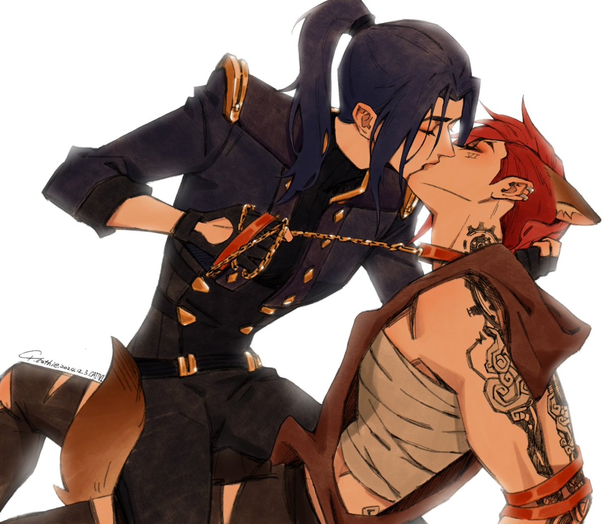 嗷呜～🐶
 #Caitvi #Caitvifanart