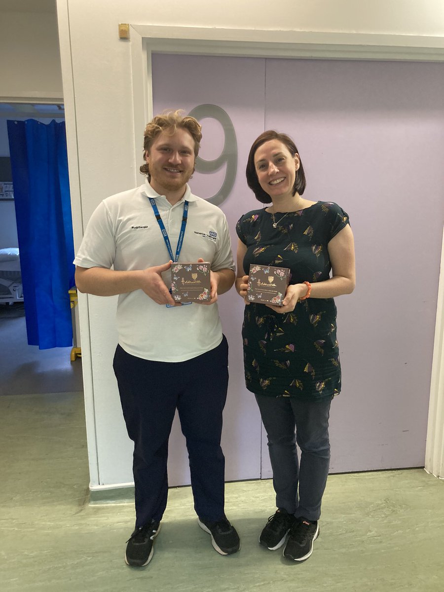 EldersHuh's tweet photo. @AilsaGillon @nath_physio received chocolates on Friday from a patient who is grateful for their joint care. So helpful to problem solve together for the benefit of both patients and staff development. https://t.co/yA3MM4jVvF