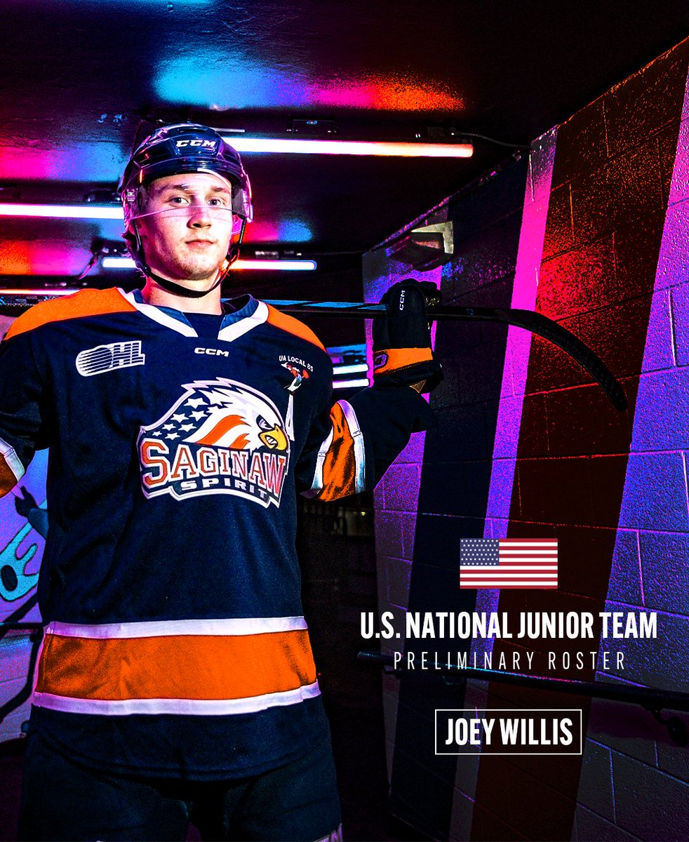 Joey Willis has been named to the U.S. National Junior Team’s preliminary roster 👏🇺🇸

FULL STORY: chl.ca/ohl-spirit/art…