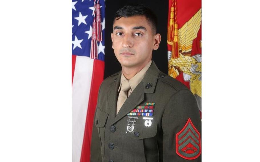 From child refugee to Marine Corps gunnery sergeant, from a young Afghani  exposed to conflict and instability in his homeland to an American service  member who helped those who fled it, Ehsan