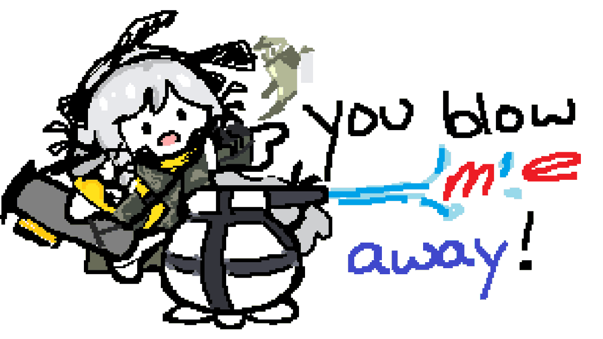 Foisaroon's tweet photo. Making a bunch of arknights ms paint pickup line doodles everyday!       
                                                                                                                                                                                     Day 117: Weedy https://t.co/gqhWybtmiS