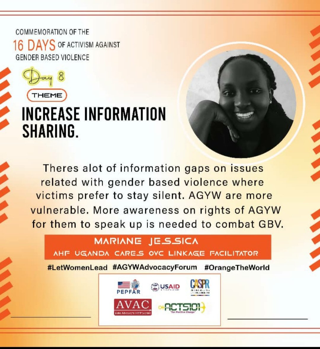 JessicaTus11524's tweet photo. Still on the #16DaysOfActivism24 let the victims of GBV know their rights. 
#LetWomenLead
#AGYWAdvocacyForum
#OrangeTheWorld https://t.co/9MQlK1peSY