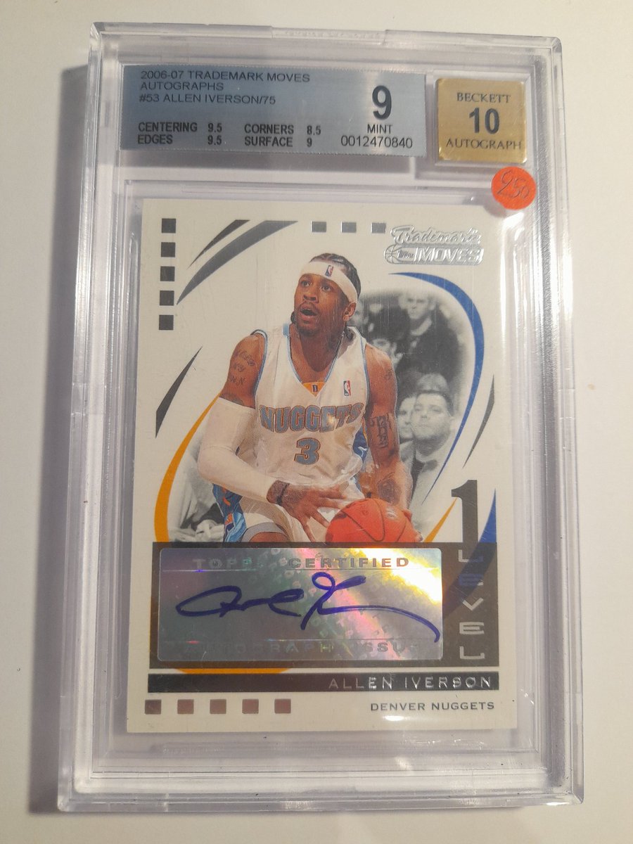 allstarshop26's tweet image. Auto de Allen Iverson 
Prix de vente 250€