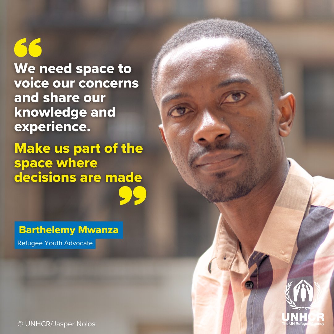 UNHCR United States (@unhcrusa) on Twitter photo For <a href="/BarthMwanza/">barth mwanza</a>, it’s simple: young refugees and forcibly displaced young people must have a meaningful role in shaping the future.
Their voices and experiences are crucial to creating a more inclusive and resilient world. For <a href="/BarthMwanza/">barth mwanza</a>, it’s simple: young refugees and forcibly displaced young people must have a meaningful role in shaping the future.
Their voices and experiences are crucial to creating a more inclusive and resilient world.