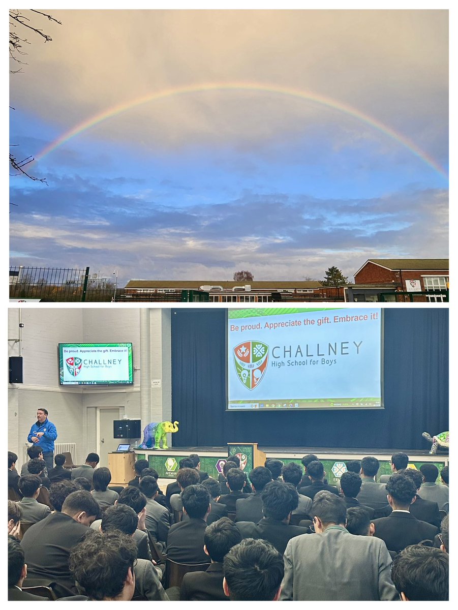 Aabid Khan (@aabid_khan_) on Twitter photo Beautiful rainbow pic <a href="/ChallneyBoys/">Challney Boys</a> captured by Mrs Warren during our morning gate duty followed by a powerful assembly by <a href="/MarkMailer4/">Mark Mailer</a> and <a href="/WillLowersonPE/">Will Lowerson</a>. Be Proud. Appreciate the gift. Embrace it. 5* Challney Learners. <a href="/ChilternLT/">Chiltern Learning Trust</a> Beautiful rainbow pic <a href="/ChallneyBoys/">Challney Boys</a> captured by Mrs Warren during our morning gate duty followed by a powerful assembly by <a href="/MarkMailer4/">Mark Mailer</a> and <a href="/WillLowersonPE/">Will Lowerson</a>. Be Proud. Appreciate the gift. Embrace it. 5* Challney Learners. <a href="/ChilternLT/">Chiltern Learning Trust</a>