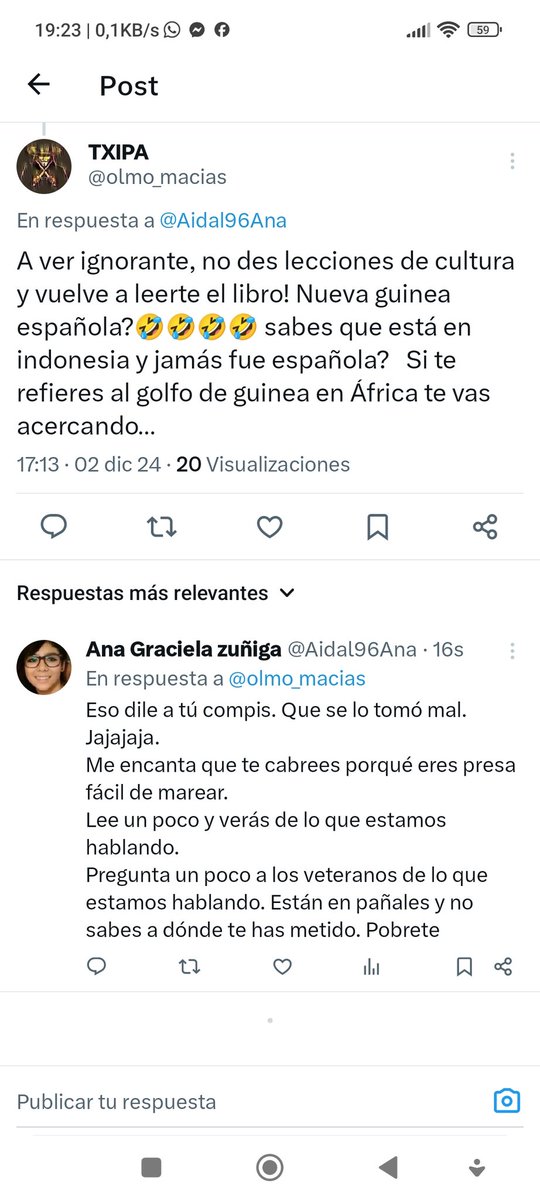 Tener un juguete de momento mola.
<a href="/olmo_macias/">TXIPA</a> 
La mejor versión de sacarlos de contesto. Me he reído un rato ahora sigue cabreado