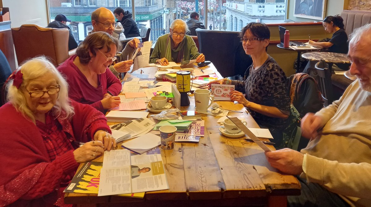 Thanks to all who joined <a href="/AmnestyEaling/">Amnesty Ealing</a> to support the Write for Rights 2024 campaign. We'll be meeting again on Saturday December 7th 2pm - upstairs @ Caffe Nero, 34 The Broadway, Ealing W5 2NP today @ 2pm. All welcome.