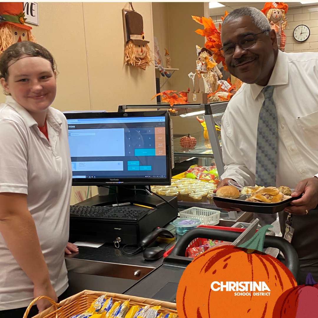 ChristinaK12's tweet photo. #ICYMI – Before Thanksgiving break, CSD had a fun day serving students a thanksgiving meal for lunch! We had teachers, employees, and administration volunteering to serve lunch at many of our schools! https://t.co/dcPJmHgVj0