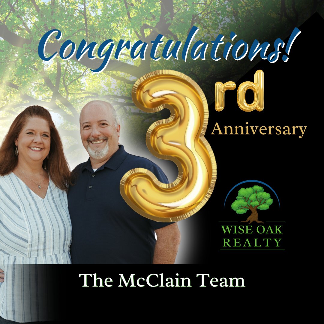 WiseOakRealtyOK's tweet photo. 🎉🌳 Celebrating three incredible years with The McClain Team! 🏡✨ Sherri and Todd have brought dedication, expertise, and heart to everything they do. Here’s to celebrating this milestone and looking forward to many more years of building dreams together in Oklahoma! 🌟🔑 https://t.co/BncJLZ3P9c