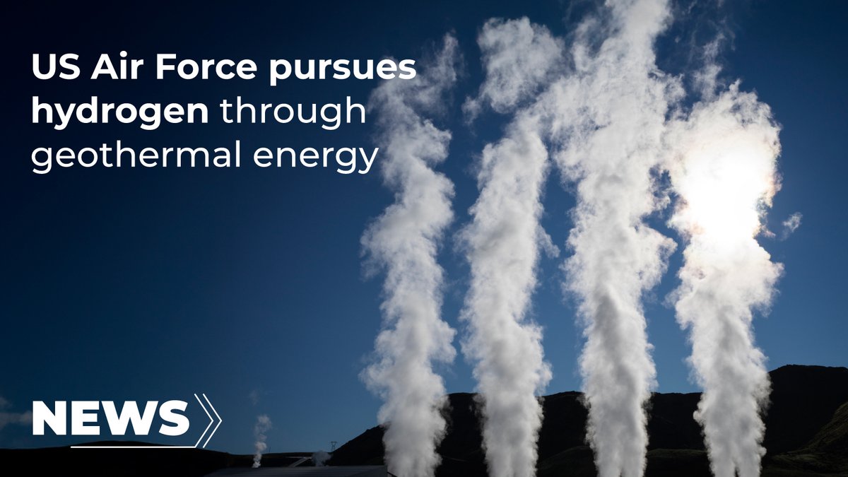 The US Department of Defense is exploring cleaner energy sources on its bases, with the Air Force investigating enhanced geothermal systems for #hydrogen production. Read the full article: bit.ly/4ftPc7U