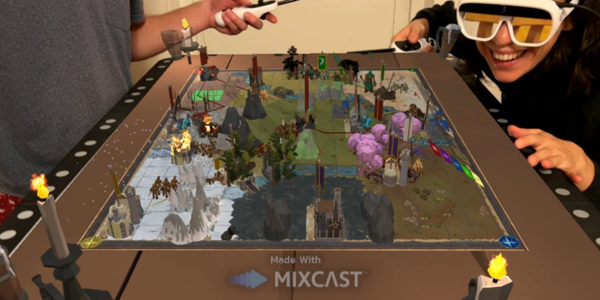 Will you form alliances or destroy your friends and family?  

Realm's Crossing, a #tabletop turned-based strategy game that could make or break the holidays this year.
#AR #XR #CyberMonday

Now on Tilt Five: tiltfive.com/shop