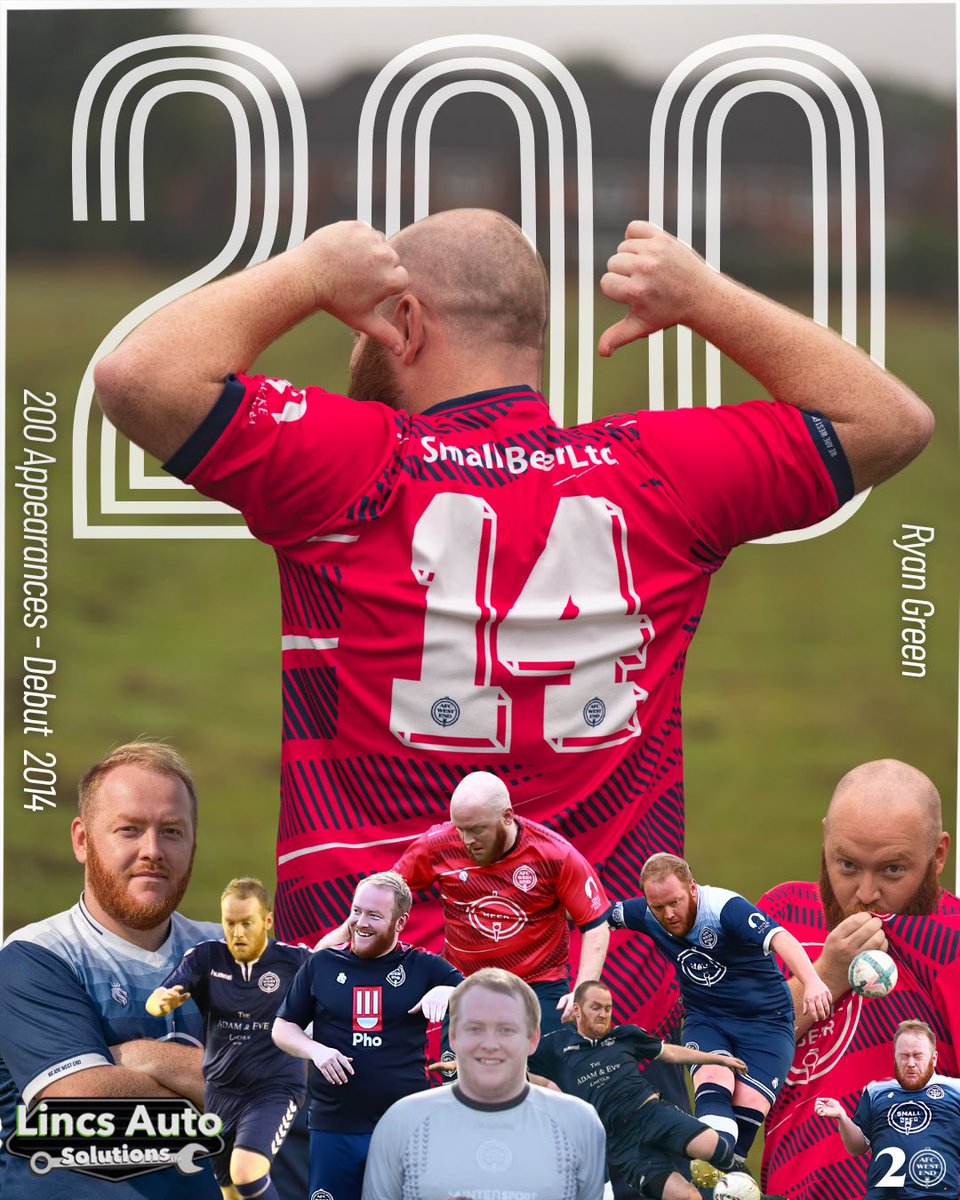 2️⃣0️⃣0️⃣!

Sunday saw Ryan Green becoming the fourth player to make 200 appearances for West End. Congratulations Greeny!

Greeny is sponsored by Lincs Auto Solutions

#WeAreWestEnd