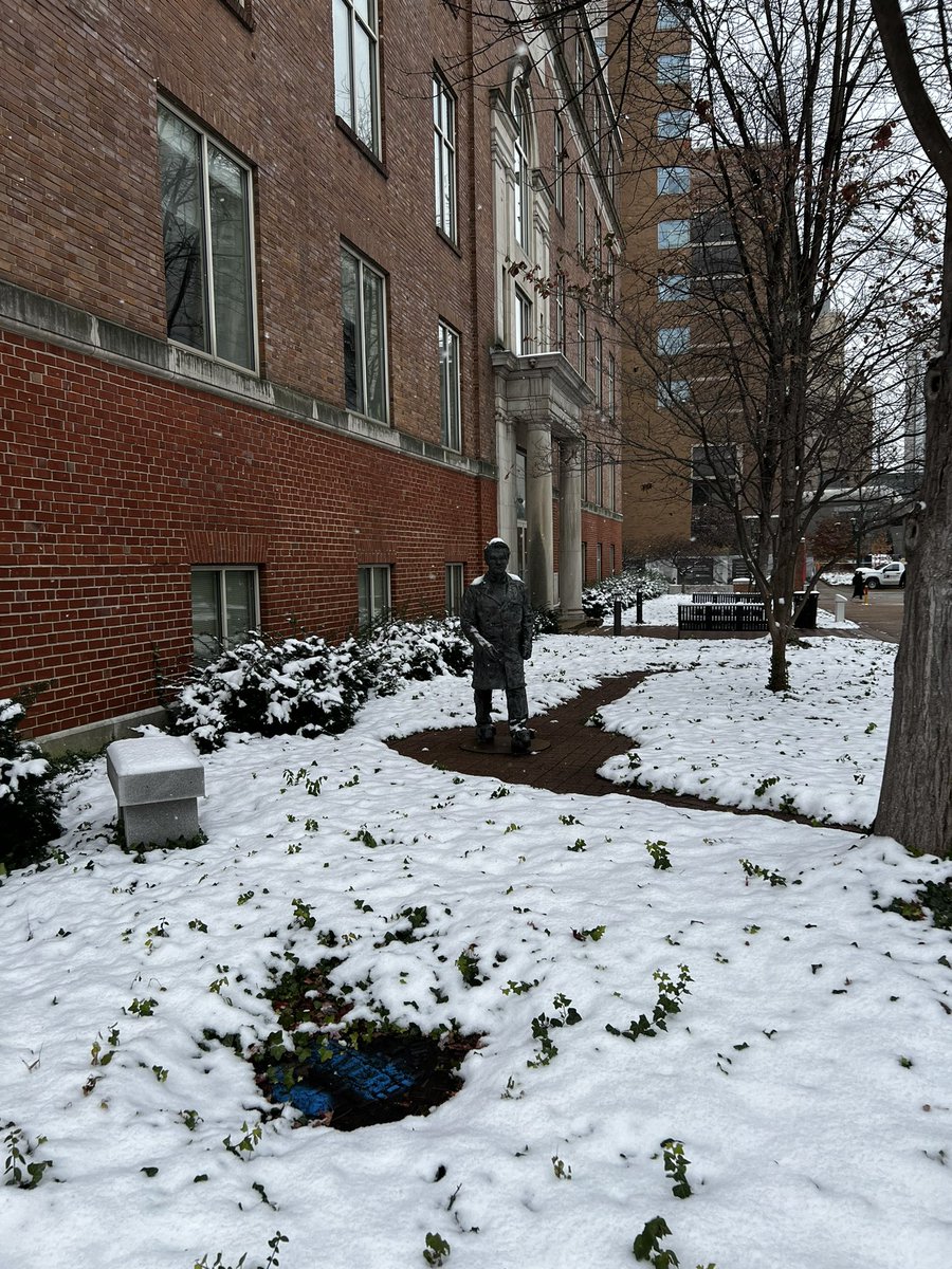 Snowy day on campus ❄️
