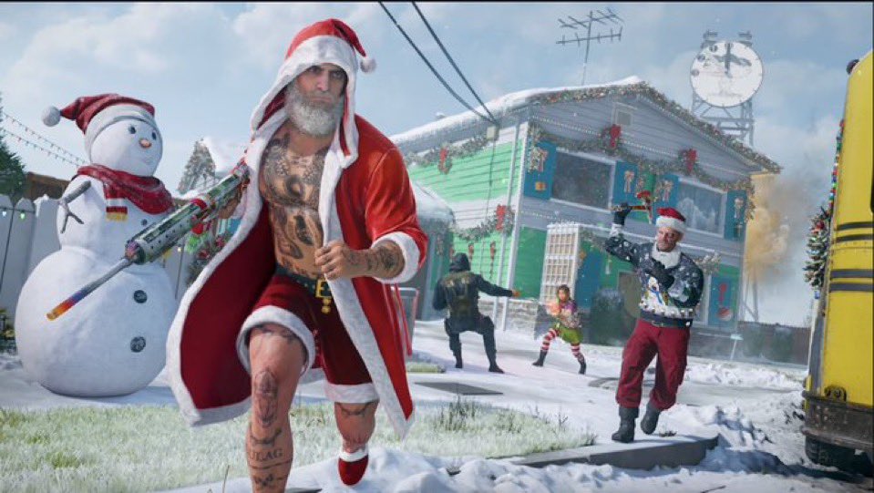 DramaAlert's tweet image. Nuketown’s Christmas variant got teased. 🎅☃️