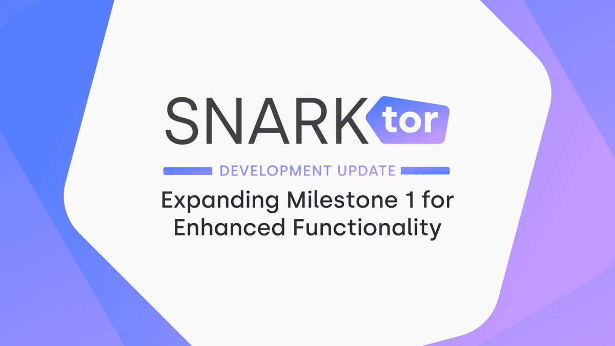 تحديث تطوير SNARKtor: تعزيز المرحلة الأولى لتحقيق كفاءة أكبر 🌟

في خطوة استراتيجية لتبسيط التطوير والبقاء على انسجام مع الرؤية النهائية لـ SNARKtor، قمنا بدمج الأنشطة الرئيسية من المرحلة الثانية في المرحلة الأولى.

سيوفر هذا التوسع أساسًا أقوى ويحسن عملية التطوير الشاملة.

🔗