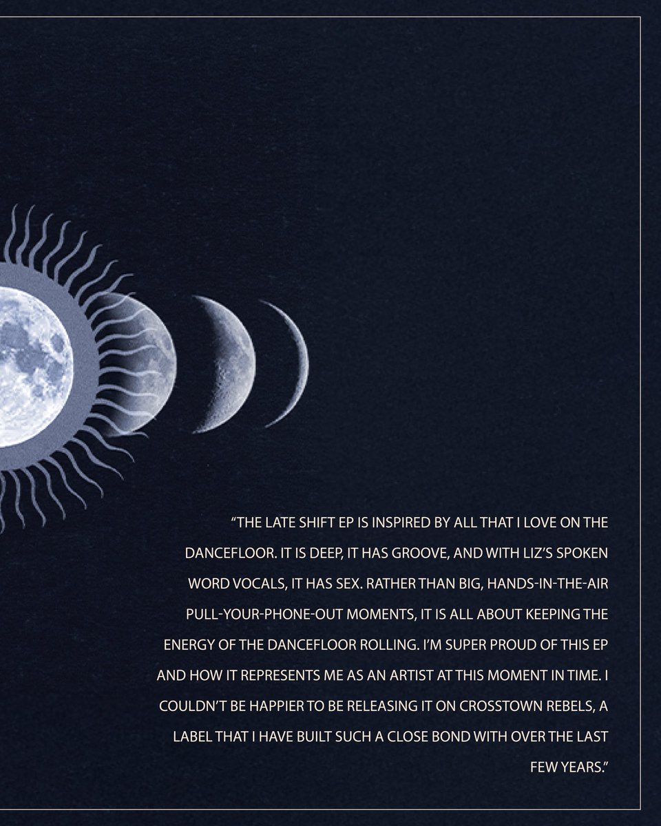 After an incredible 2024—lighting up Hï Ibiza, Get Lost Mexico Cameron Jack is debuting his first EP on Crosstown Rebels, The Late Shift.

The Late Shift drops this Friday—link in bio to pre-save! 🔗