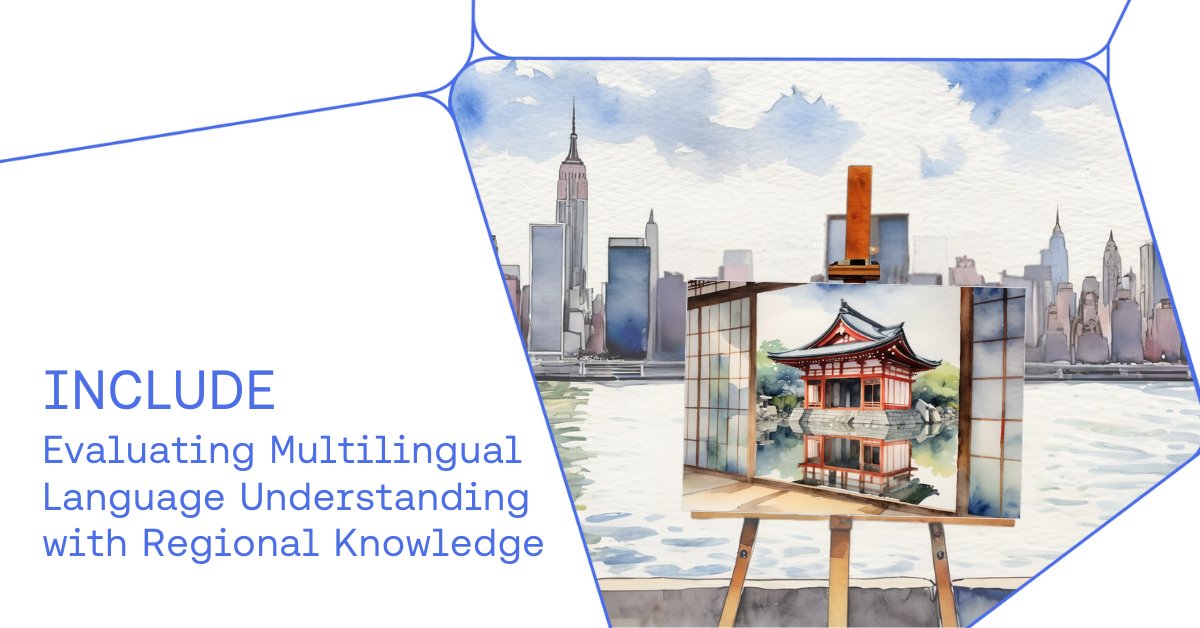 What would it take for AI evaluations to truly support our global experiences? 🌍

Our cross-institutional paper introduces INCLUDE, a multilingual LLM evaluation benchmark of local exams capturing in-language nuances &amp; cultural context for truly localized AI evaluation.
