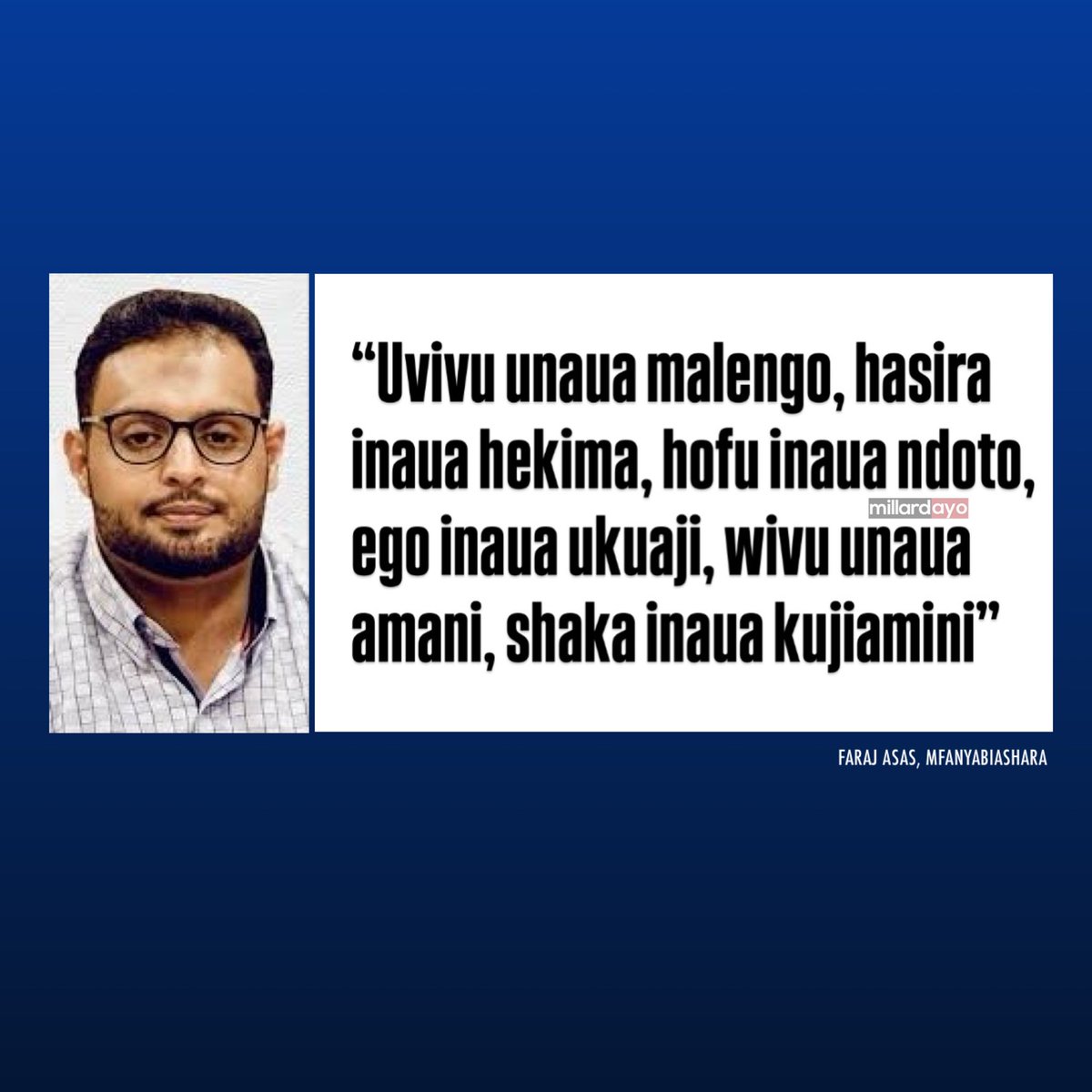 millardayo's tweet photo. Mstari upi umegonga nafsi yako zaidi ? https://t.co/asGYPE4fsL