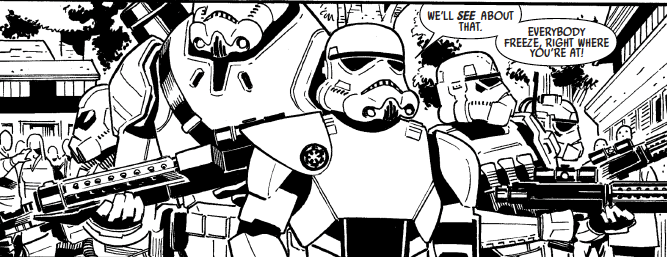MarkPaniccia's tweet photo. Some sneak peeks from STAR WARS: A NEW LEGACY coming in January 2025.
Featuring Darth Vader! Scar Squadron! Doctor Aphra! Sana Starros! Valance! Rik Duel! Triple-Zero! BT-1! Lord Momin! Grand Moff Tarkin! Commander Zahra! And more!!!
Pre-order today!
#MarvelComics #StarWars @JediNewsNetwork #DoctorAphra #ValanceNation #ScarSquadron @WookieeNews @WookOfficial #rikduel #DarthVader #Stormtroopers @RamonRosanas @SalvaEspin